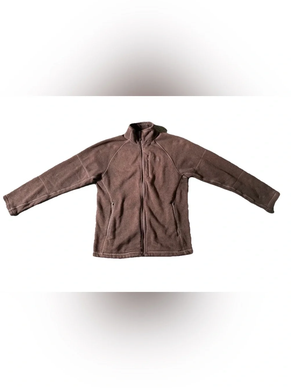 The North Face Full Zip Sweater Jacket Brown Mens Size S Outdoor Pockets